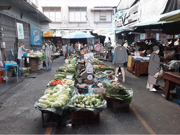 Colorful market stall at Lake Atitlan, demonstrating shopping costs and souvenirs for a daily Lake Atitlan budget.