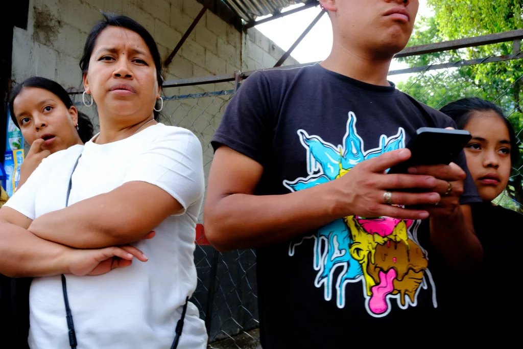 Children making tortillas