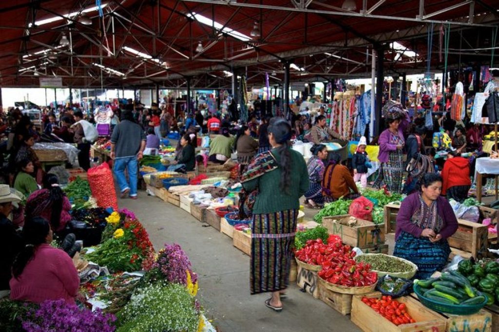 Authentic Tz'utujil market in Santiago Atitlán Lake Atitlán cultural experience