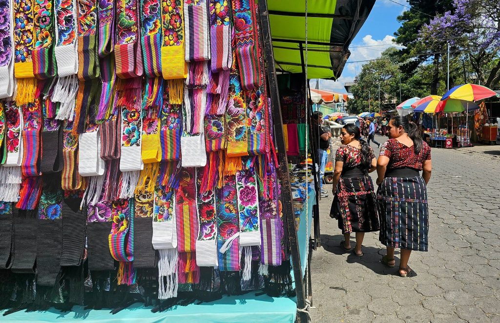 Market scene in Santiago Atitlán