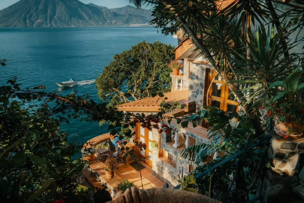 Lakeside hotels and accommodations at Lake Atitlán Guatemala